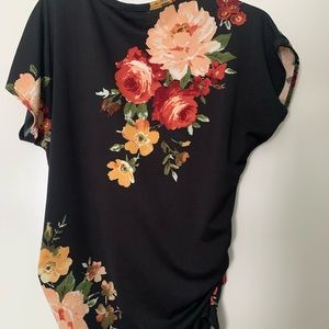 Flower print blouse